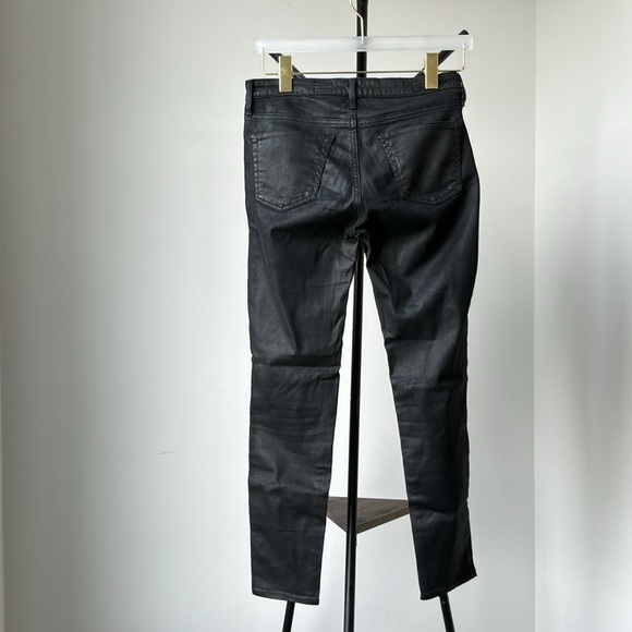 AG Faux Leather Jeans | The Legging Ankle Moto | Black | 27 - Picture 6 of 11